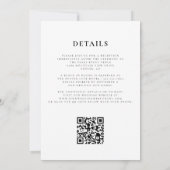Royal Blue Agate Silver Wedding QR-code Kaart (Achterkant)