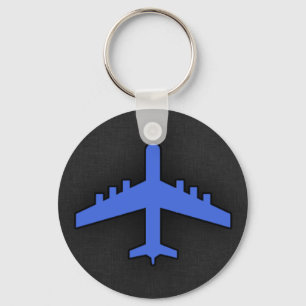 Royal Blue Airplane Sleutelhanger