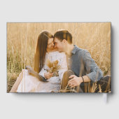 Royal Blue and Gold Elegant Script Mariage photo (Verso)