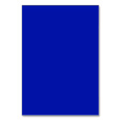 Royal Blue and White Nom élégant Cartes de place (Dos)