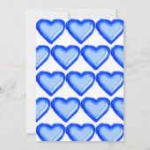 Royal Blue Balloon 1er Invitation anniversaire (Dos)