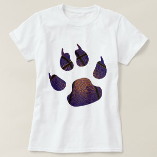 Royal Blue BasketBall Claw Geplakt T-shirt