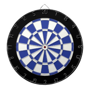Royal Blue Black en White Dartbord