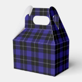 Royal Blue Black Plaid Bedankdoosjes (Voorkant Zijde)