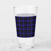 Royal Blue Black Plaid Glas (Achterkant)