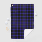 Royal Blue Black Plaid Golfhanddoek (Insitu)