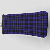 Royal Blue Black Plaid Golfheadcover (Voorkant)