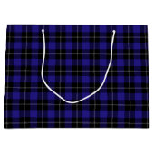 Royal Blue Black Plaid Groot Cadeauzakje (Voorkant)