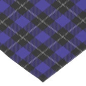 Royal Blue Black Plaid Korte Tafelloper (Hoek)