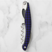 Royal Blue Black Plaid Kurkentrekker (Voorkant)