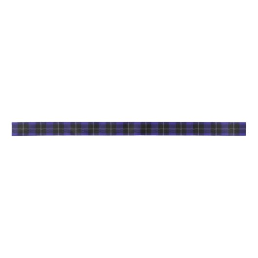 Royal Blue Black Plaid Lint (Voorkant)