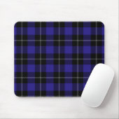 Royal Blue Black Plaid Muismat (Met muis)