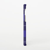 Royal Blue Black Plaid Samsung Galaxy Hoesje (Linkerkant)