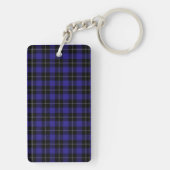 Royal Blue Black Plaid Sleutelhanger (achterkant)