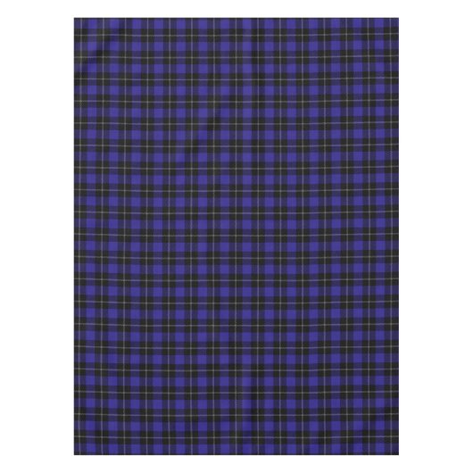 Royal Blue Black Plaid Tafelkleed (Voorkant)