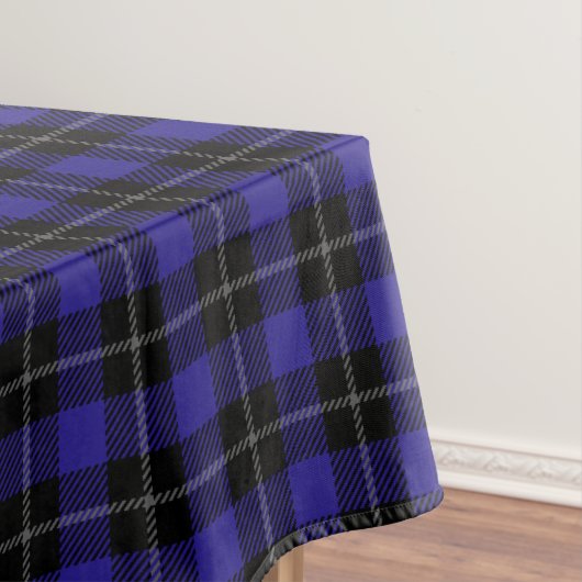 Royal Blue Black Plaid Tafelkleed (Voorbeeld)
