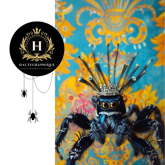 Royal Blue Bloemen Peacock Spider Art Tissuepapier