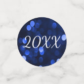 Royal Blue Bokeh Lights Afstuderen Class of 20xx Confetti (Kleine voorkant)