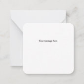 Royal Blue Bow Mini Remerciements Carte Note (Dos)