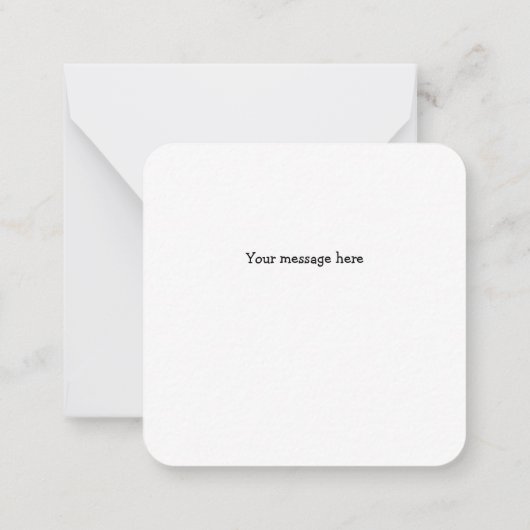 Royal Blue Bow Mini Remerciements Carte Note (Dos)