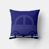 Royal Blue Car Custom Cotton Coussins (Verso)