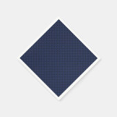 Royal Blue Carbon Style Weave Print Servetten (Hoek)