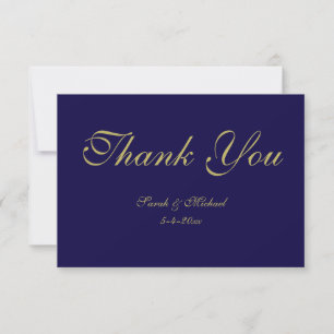 Royal Blue Carte de remerciements
