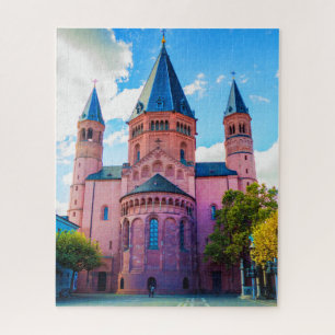 Royal Blue Castle met wolken en blauwe hemden Legpuzzel