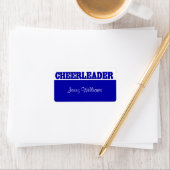 Royal Blue Cheerleader Naam Stickers (Insitu)