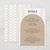 Royal Blue Classic Retro Details Carte de boîtier (Devant / Derrière)