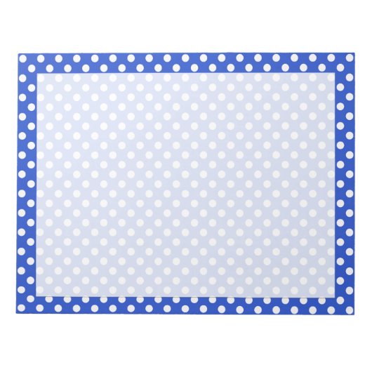 Royal Blue Combination Polka Dots van STaylor Notitieblok (Voorkant)