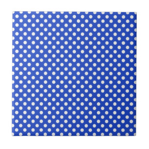Royal Blue Combination Polka Dots van STaylor Tegeltje