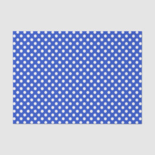 Royal Blue Combination Polka Dots van STaylor Tissuepapier