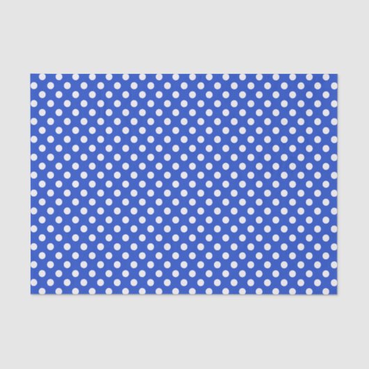 Royal Blue Combination Polka Dots van STaylor Tissuepapier (Voorkant)
