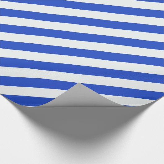 Royal Blue Combination Stripes van Shirley Taylor Cadeaupapier (Hoek)