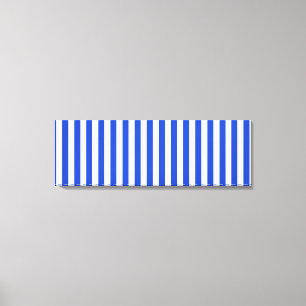 Royal Blue Combination Stripes van Shirley Taylor Canvas Afdruk