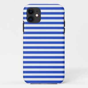 Royal Blue Combination Stripes van Shirley Taylor iPhone 11 Hoesje