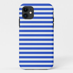 Royal Blue Combination Stripes van Shirley Taylor iPhone 11 Hoesje