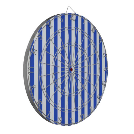 Royal Blue Combination Stripes van Shirley Taylor Dartbord (Voorkant Links)