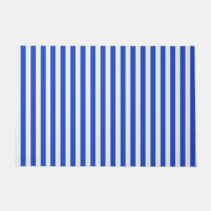 Royal Blue Combination Stripes van Shirley Taylor Deurmat