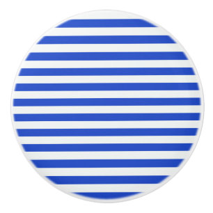 Royal Blue Combination Stripes van Shirley Taylor Keramische Knop