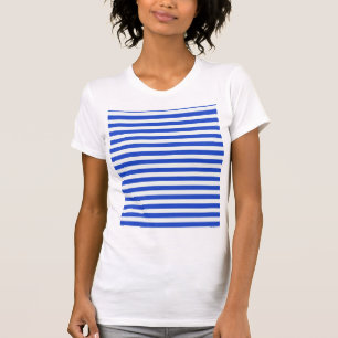 Royal Blue Combination Stripes van Shirley Taylor T-shirt