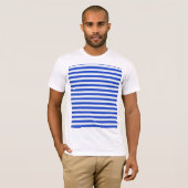Royal Blue Combination Stripes van Shirley Taylor T-shirt (Voorkant volledig)