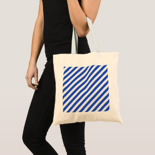 Royal Blue Combination Stripes van Shirley Taylor Tote Bag