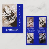 royal blue comkaart visitekaartje (Voorkant / Achterkant)