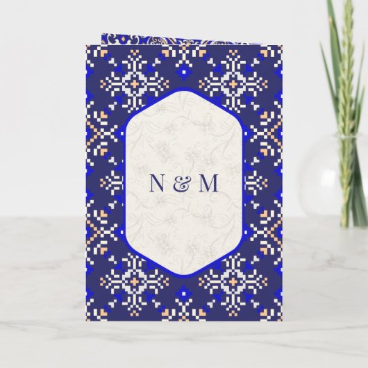 Royal Blue Cross-steek Alles in een sikh bruiloft (Achterkant)