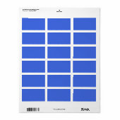 Royal Blue Custom Étiquettes de adresse (Feuille entière)