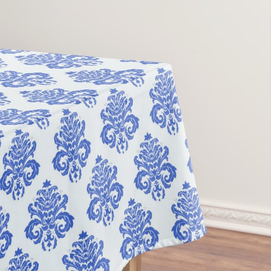 Royal Blue Damask Tafelkleed (Voorbeeld)