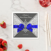 Royal Blue Diamond Bow Servet (Insitu)