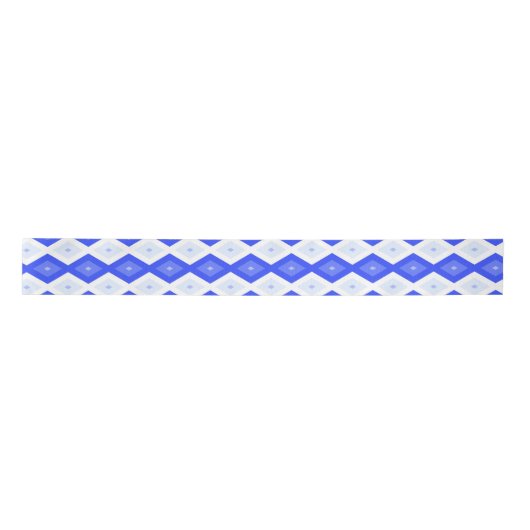 Royal blue diamond pattern lint (Voorkant)